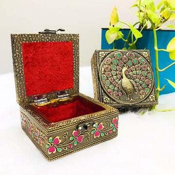 Embossed Jewellery Box (Pack Of 2)