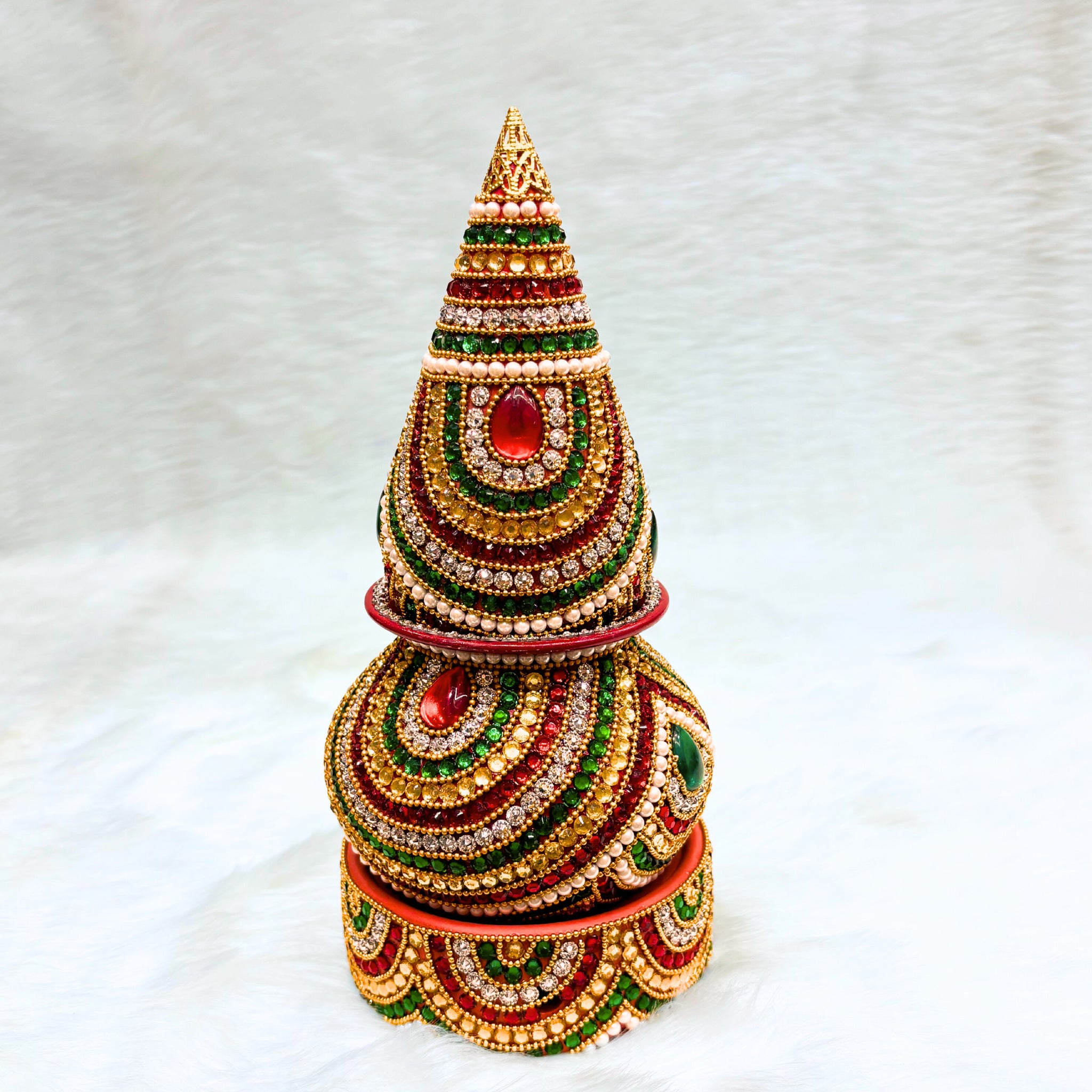 Kalash For Puja Wedding Temple Diamond Kalash Loti Nariyal Set