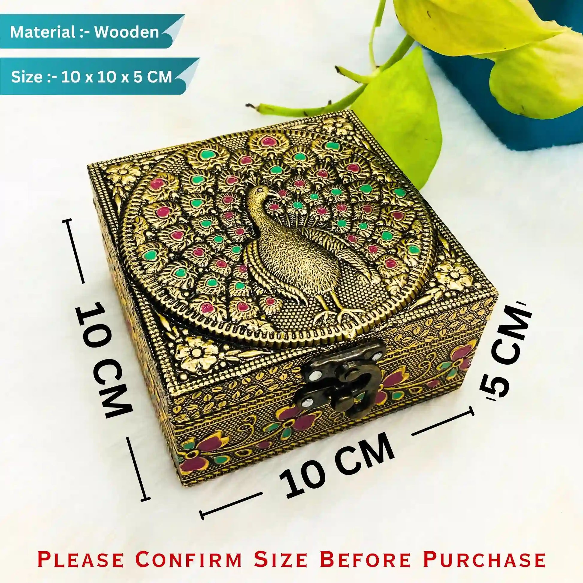 Embossed Jewellery Box | Decorative Storage for Accessories & Gifts