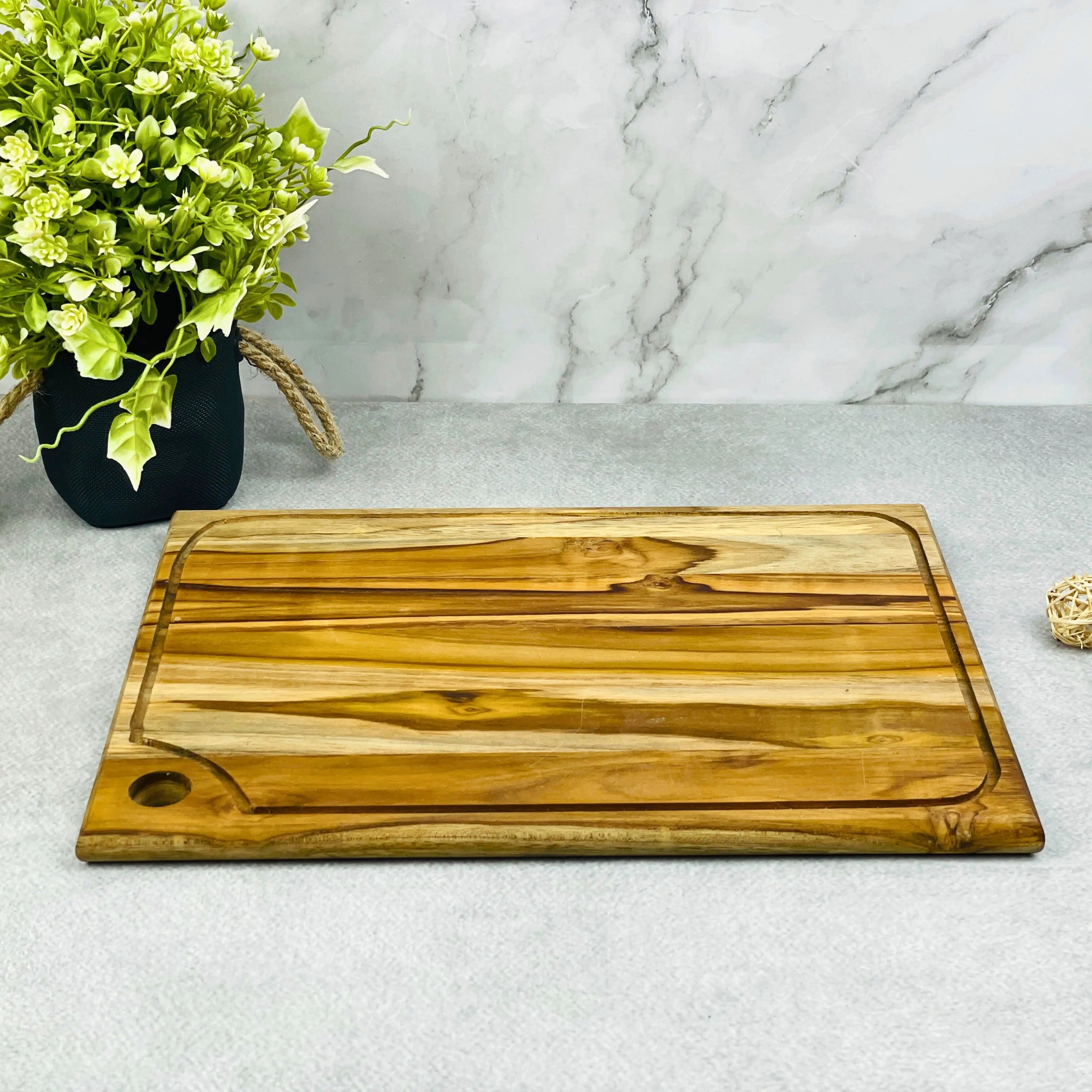 Wooden Chopping Board | Teak Wood Cutting Board for Kitchen, Vegetables & Meat