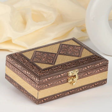 Decorative Gift Box 7x5 | Handcrafted Storage Box for Jewelry, Sweets & Return Gifts