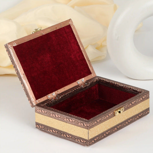 Decorative Gift Box 7x5 | Handcrafted Storage Box for Jewelry, Sweets & Return Gifts