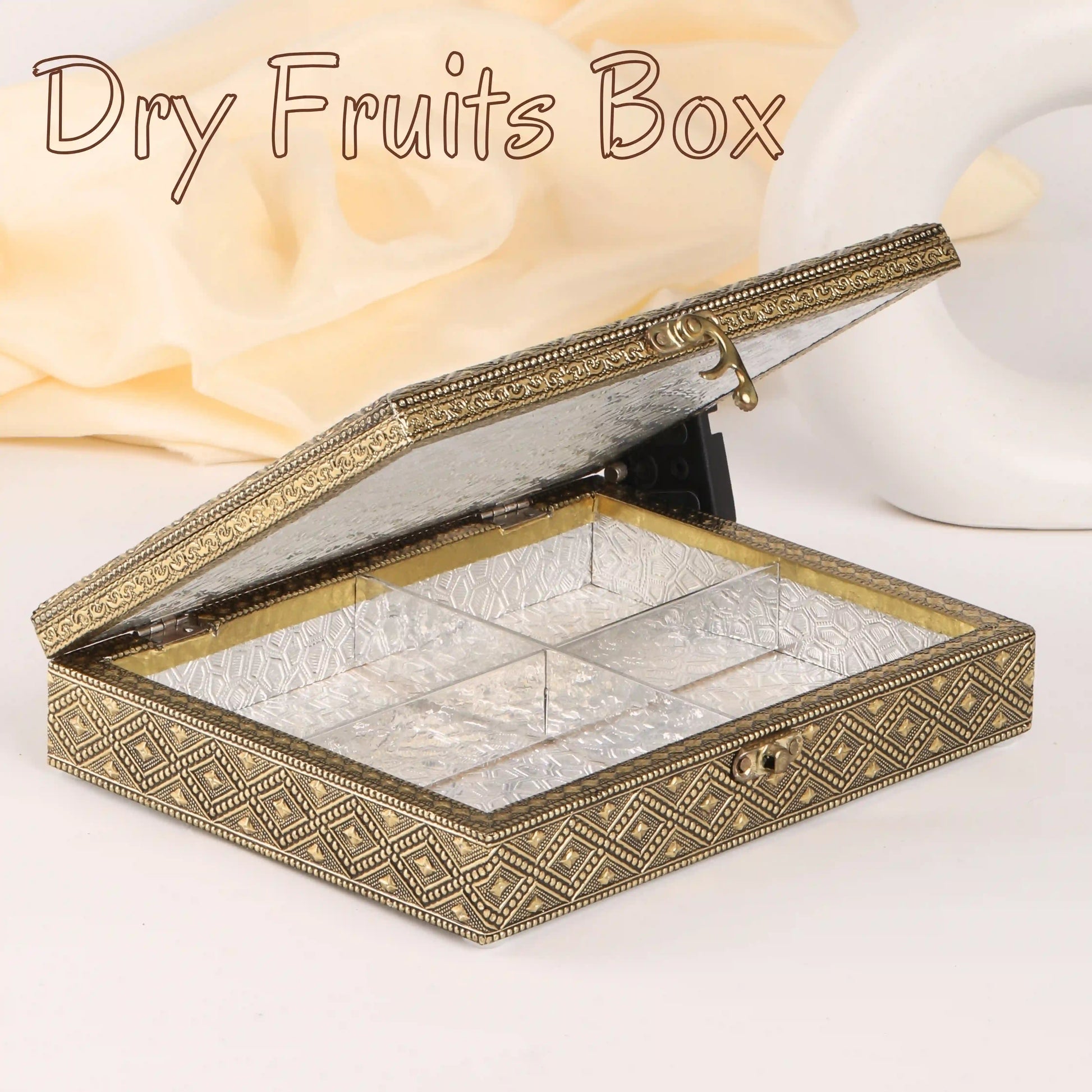 Decorative Dry Fruit Box | Handcrafted Storage for Sweets & Gifts