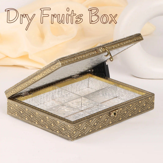 Decorative Dry Fruit Box | Handcrafted Storage for Sweets & Gifts