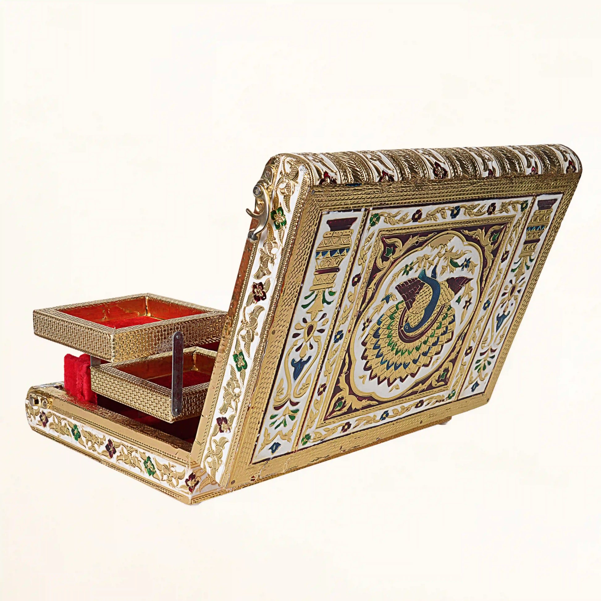 Meenakari Jewellery and Makeup Box | Handcrafted Vanity Organizer for Women