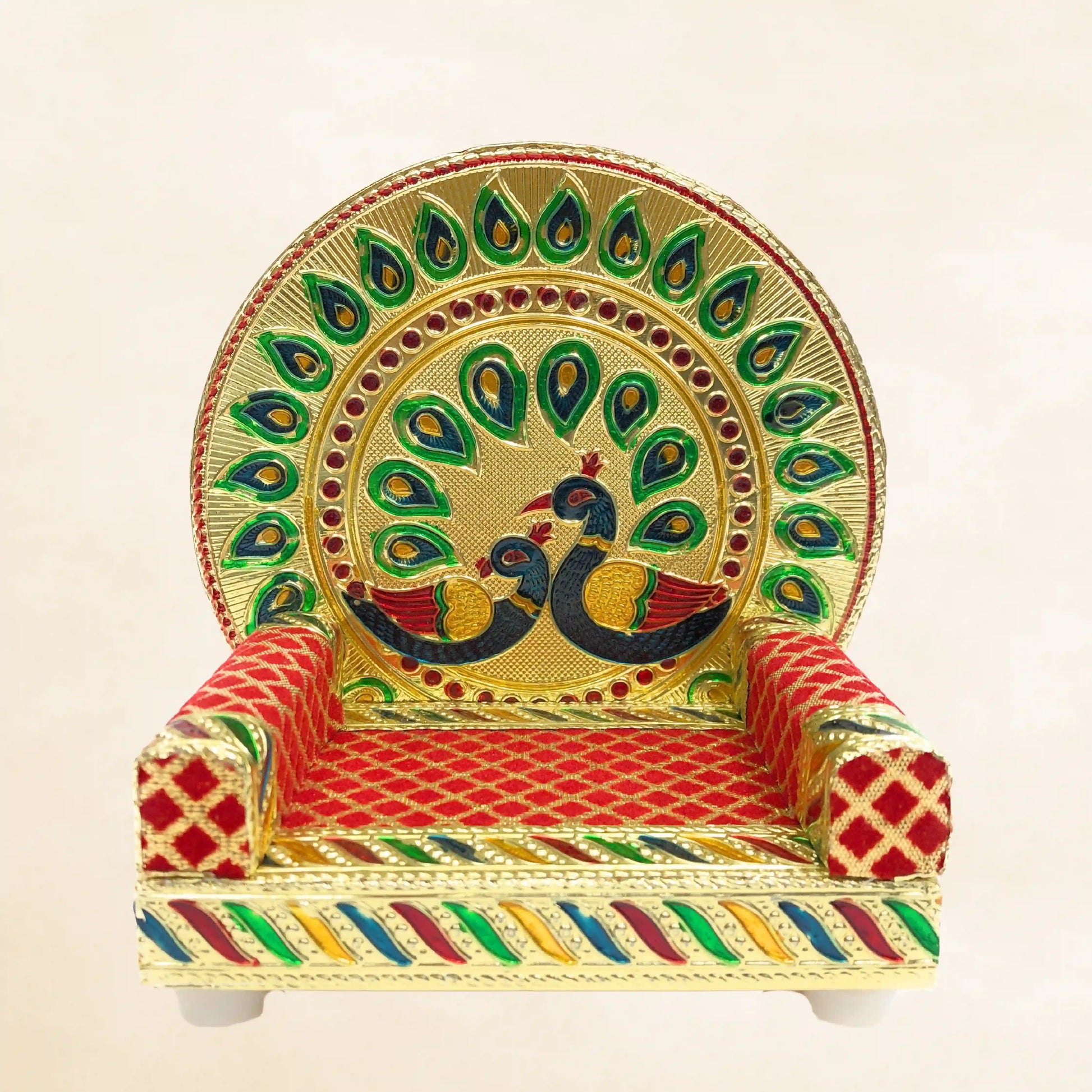 Laddu Gopal Sinhasan Wooden Chowki No.2 | Krishna Ganesh Ji Pooja Seat