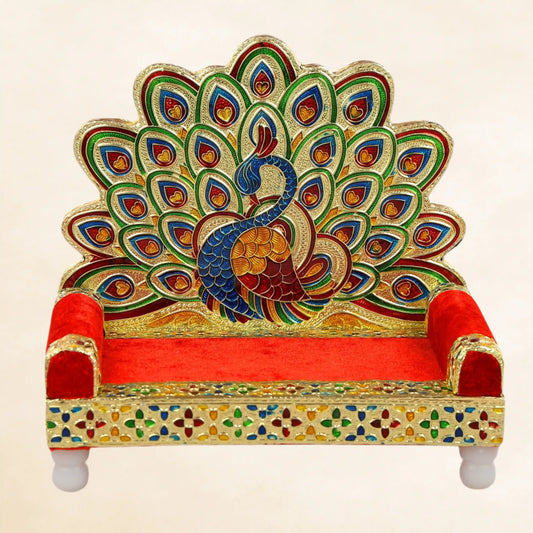 Laddu Gopal Bethak Shinhasan Pooja No.3 | Wooden Krishna Idol Seat
