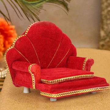 Laddu Gopal Sinhasan Wooden Chowki | Handcrafted Pooja Mandir Seat for Krishna