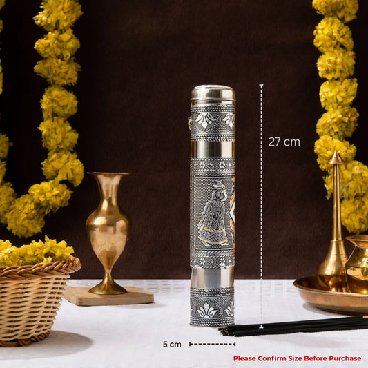 Incense Stick Storage Handmade Stainless Steel | Agarbatti Organizer for Pooja